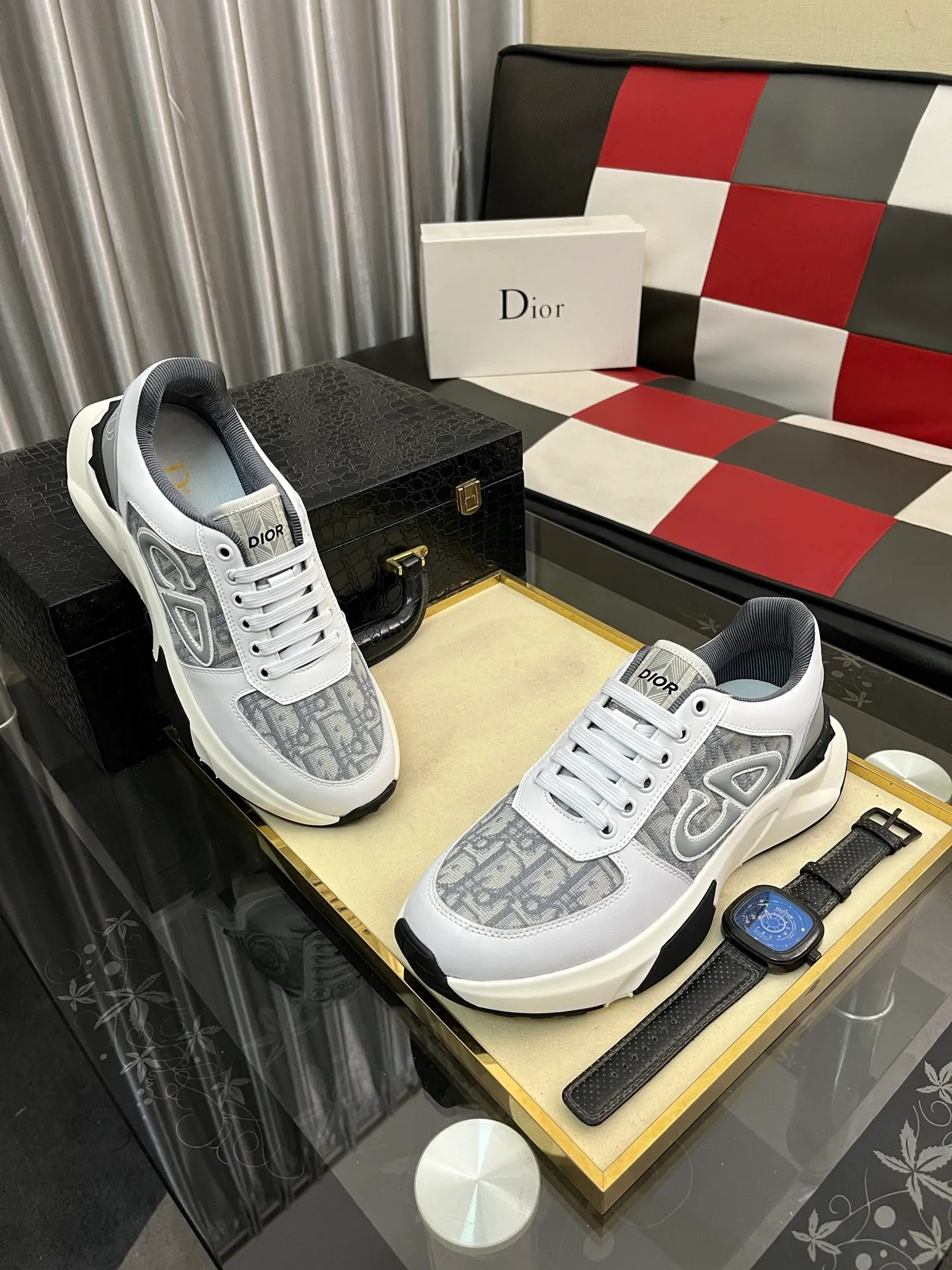 Men's Men's Shoes 💰438⌚️⌚️"Dior DIOR*" latest hot style casual shoes, top brand [seduce] luxury~purchase, top~quality. [Strong] The upper is made of imported breathable cowhide with material ➕ breathable sheepskin feet (•) and fine workmanship. Code number: 38-444️⃣Colors available